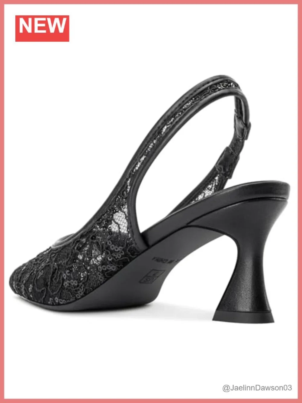 Lace Mesh Slingback Heels Kitten Heel Pointed Toe Wedding Pumps Bridal Shoes